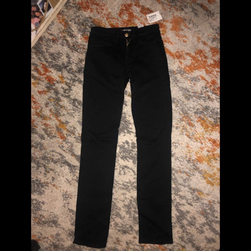 American apparel black skinny jeans